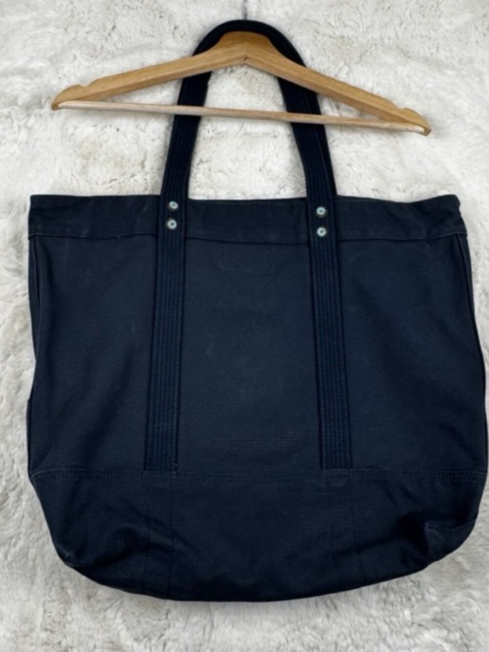 Polo Ralph Lauren Tote Limited Edition Zip Canvas Navy Blue Big Pony #3 Boat Bag - Picture 6 of 11